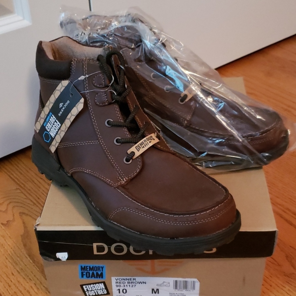 New Vonner Red Brown Men's Ankle Boot